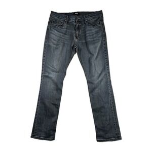 Paige Federal Slim Straight Jeans Mens 34 Blue Medium Wash Made In USA